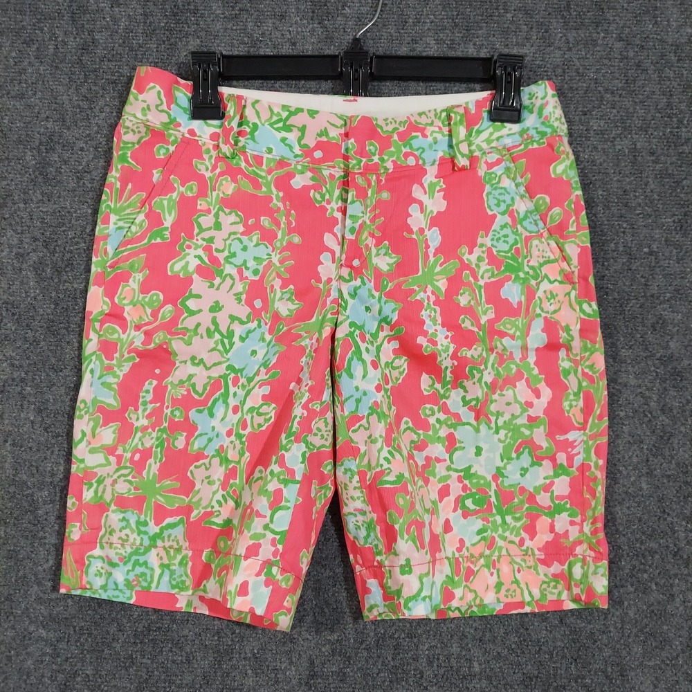 Lilly Pulitzer Shorts Womens 2 Chipper Short Floral‎ Print Summer Preppy Casual